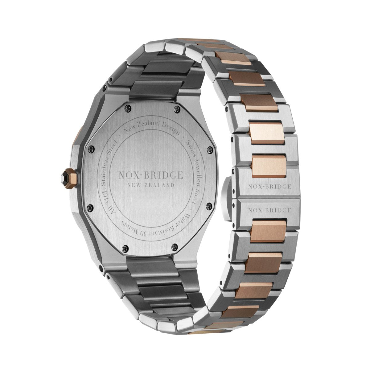 Noxbridge Two Tone Watch - ECC40TT (Scratched Glass)