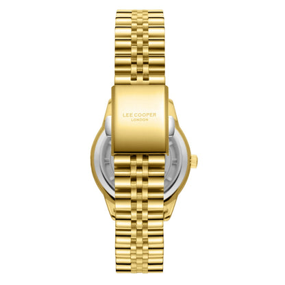 Lee Cooper Classic White MOP Dial Gold Watch - LC08285.120