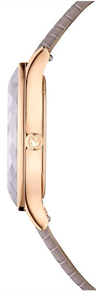 Swarovski Octea Nova Sapphire Glass Bezel Taupe Dial Rose Gold Tone Women's Watch 5649999