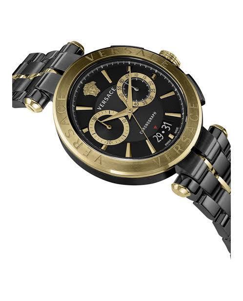 Versace Aion Black Chronograph Men's Watch VE1D01620