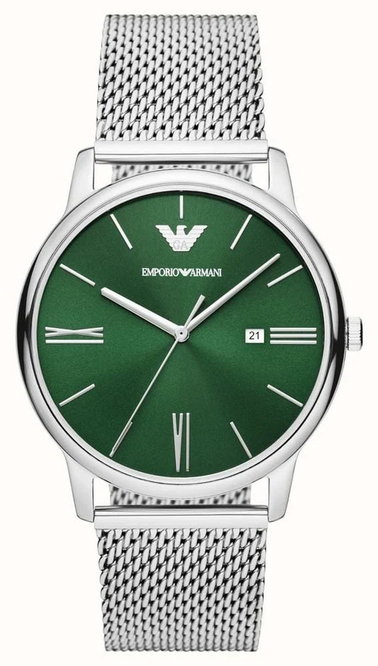 Emporio Armani Minimalist Quartz Green Dial Men's Watch AR11578
