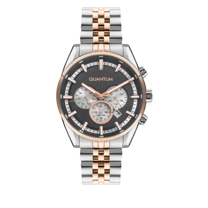 Quantum Unique Gun Dial Multifunction Two-Tone Watch PWG987.550