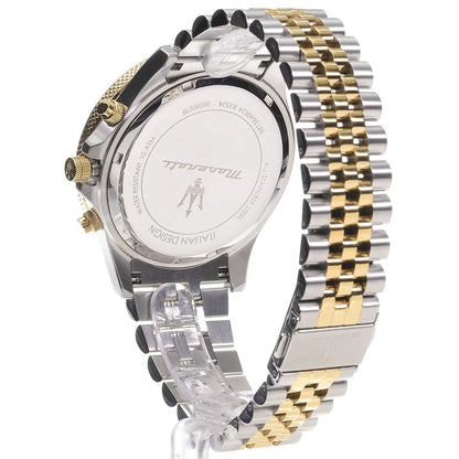 Maserati Men's Sfida Sport (44mm) White Dial / Two-Tone Stainless Steel R8873640024