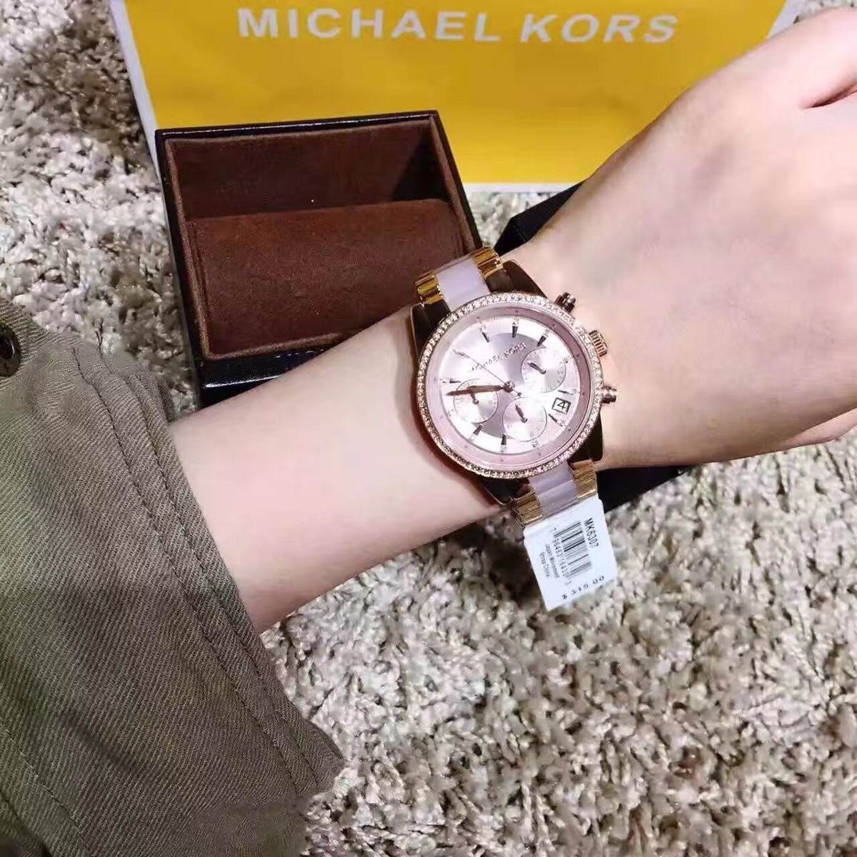 Michael Kors Ritz Chronograph Rose Gold Ladies Watch MK6307