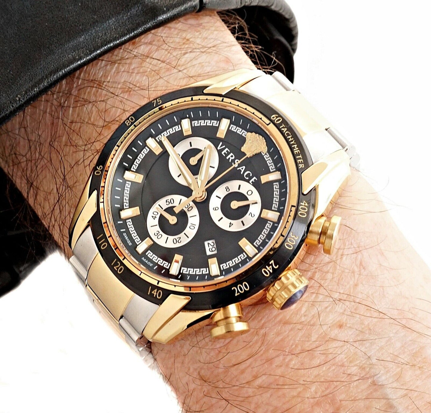 Versace V-Ray Chronograph Two-Tone Men's Watch VE2I00421