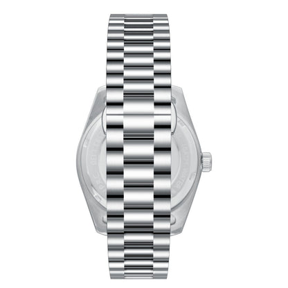 Silver-tone three-link bracelet strap of Slazenger Classic watch