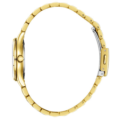 Slazenger Classic Fashion gold watch side profile showing case and bracelet links