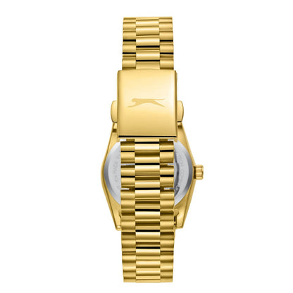 Slazenger Classic Date Window White Dial Gold Watch - SL.09.2473.3.02