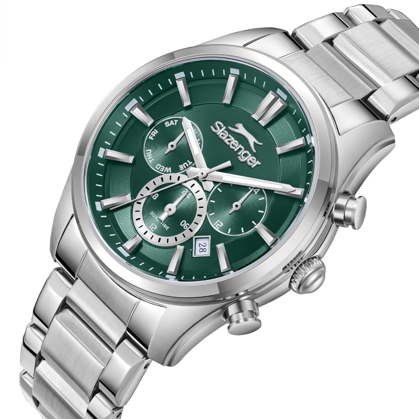 Slazenger Sport Multifunction Green Dial Metallic Watch - SL.09.2498.2.06