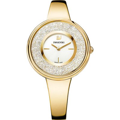 Swarovski Crystalline Pure 850 Crystals Gold Dial Gold Tone Women's Watch 5269253