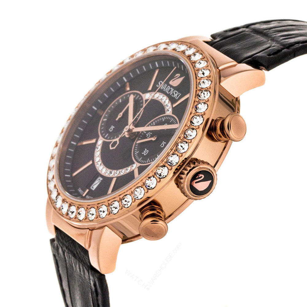 Swarovski Lovely Crystals Floating Elements All Black Women's Watch 5055209