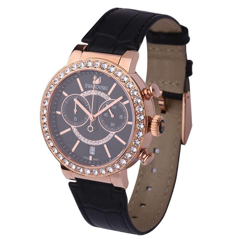 Swarovski Lovely Crystals Floating Elements All Black Women's Watch 5055209