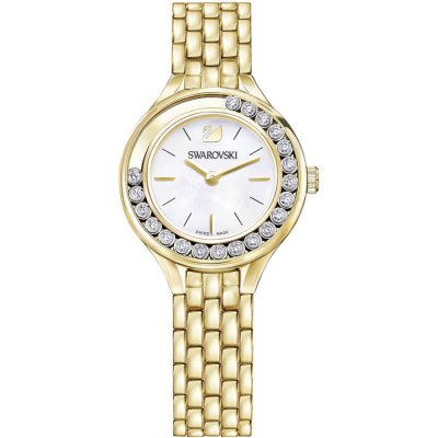 Swarovski Crystalline Pure 850 Crystals White Dial Gold Tone Women's Watch 5242895