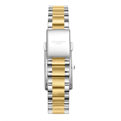 Lee Cooper Square Silver Dial Two Tone Watch - LC08300.230