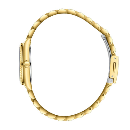 Lee Cooper Fashion White Dial Gold Watch - LC08303.120