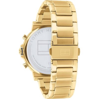 Tommy Hilfiger Daniel White Dial Gold Steel Strap Men's Watch 1710415