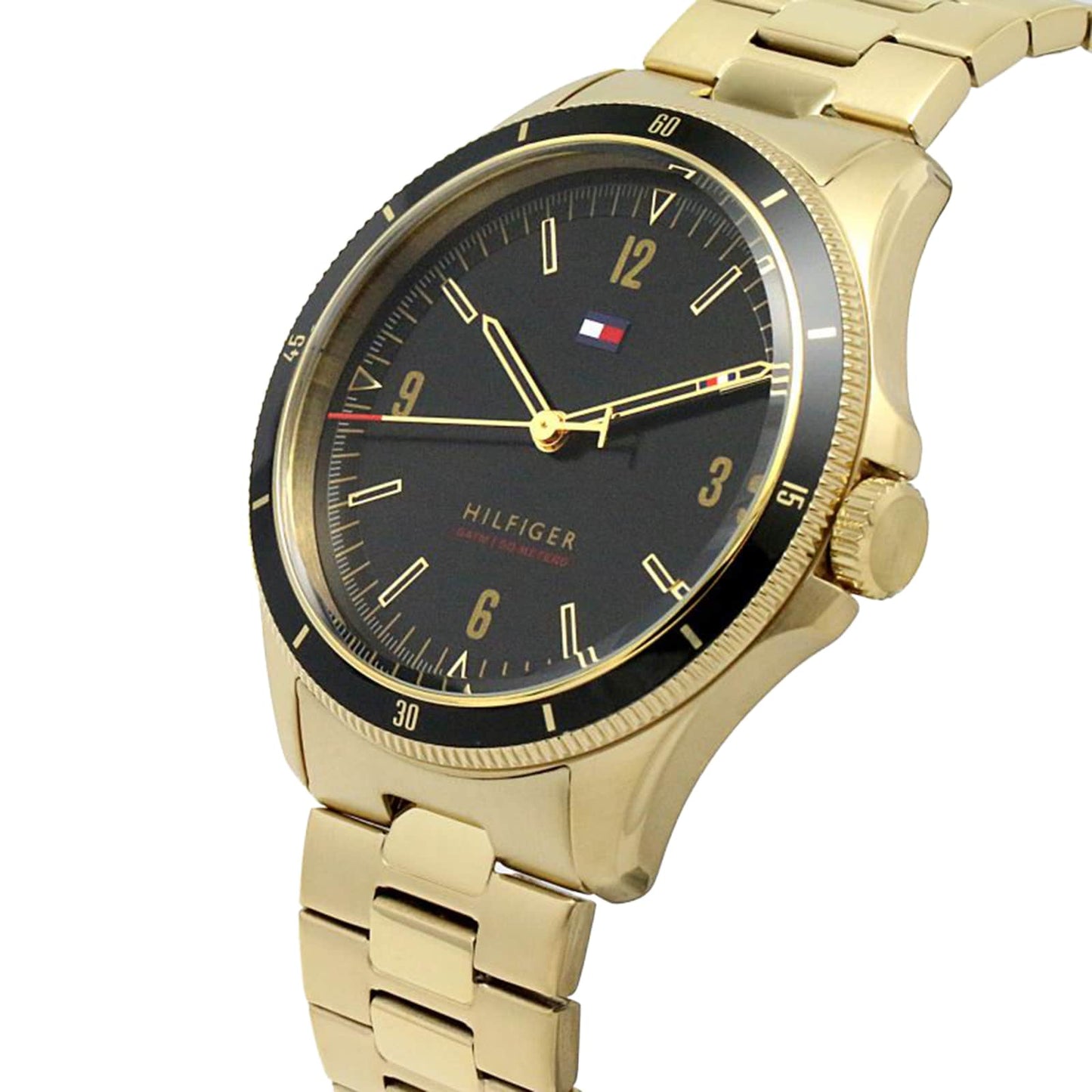 Tommy Hilfiger Maverick watch side profile showing case and dial