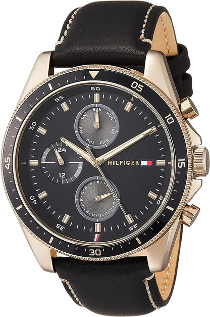 Tommy Hilfiger Parker Black Brown Watch 1791836