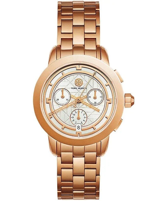Tory Burch Classic Chronograph Rose Gold-Tone Women's Watch TBW1033