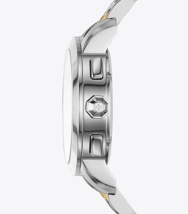 Tory Burch Classic Chronograph Two-Tone Watch Women's Watch TBW1034
