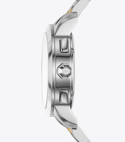 Tory Burch Classic Chronograph Two-Tone Watch Women's Watch TBW1034