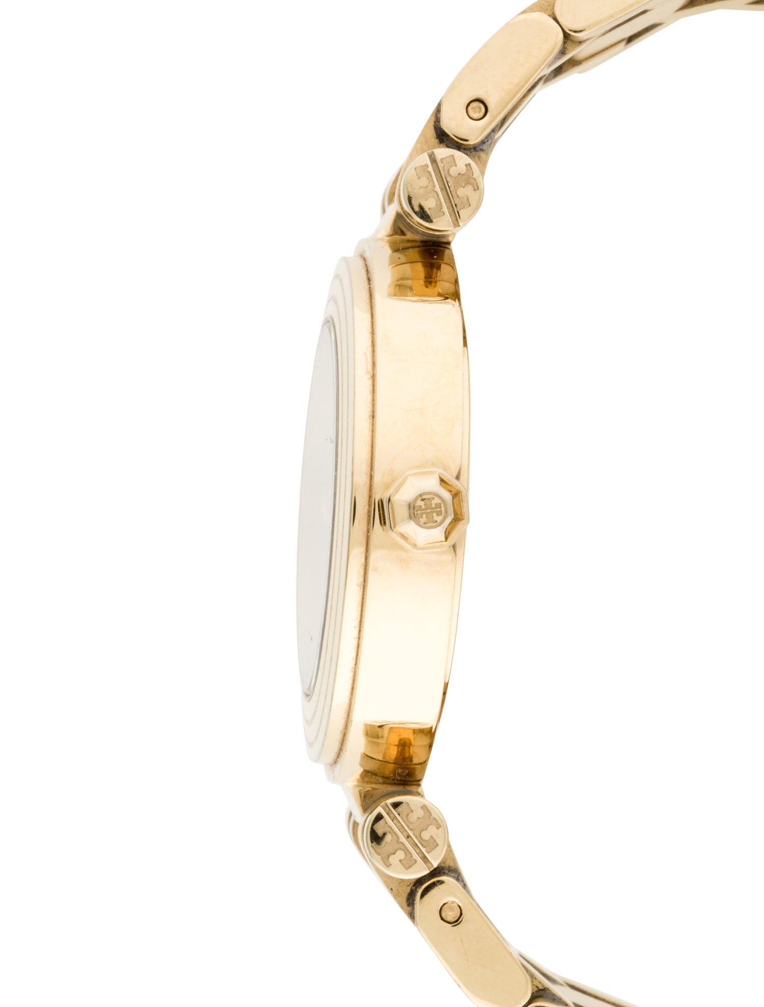 Tory Burch Classic T Navy Blue Dial Gold Women's Watch TBW9010