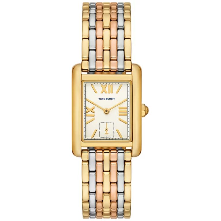 Tory Burch Women's The Eleanor Tri-Tone Stainless Steel Bracelet Watch 25mm