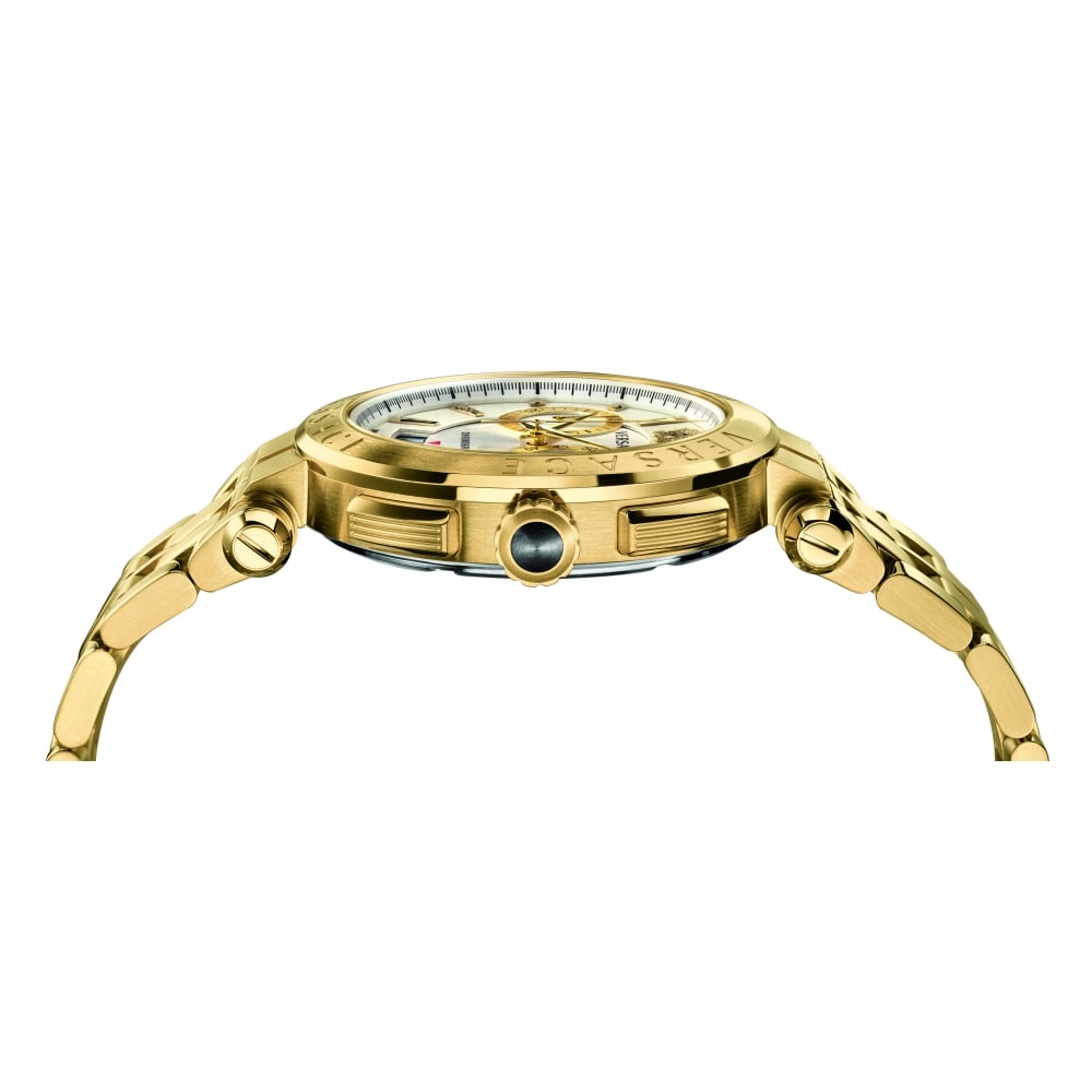 Versace V-Racer Aion Gold Chronograph Men's Watch VBR060017