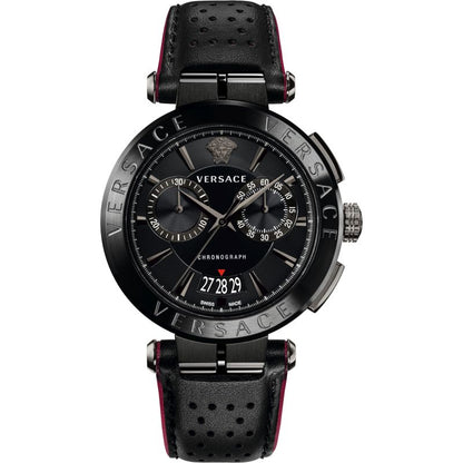 Versace Aion Chronograph All Black Men's Watch VBR030017