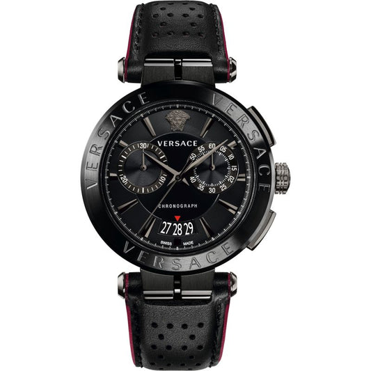 Versace Aion Chronograph All Black Men's Watch VBR030017