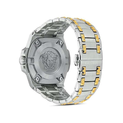 Versace Chain Reaction Quartz Silver Dial Men's Watch - VEDY00519