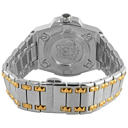 Versace Chain Reaction Quartz Silver Dial Men's Watch - VEDY00519