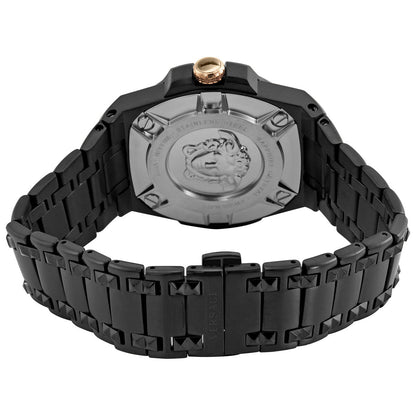 Versace Chain Reaction Quartz Black Dial Men's Watch VEDY00719