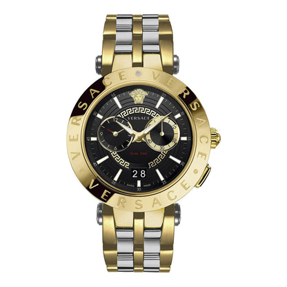 Versace Chronograph Multifunction Two-Tone Swiss Watch - VEBV00519