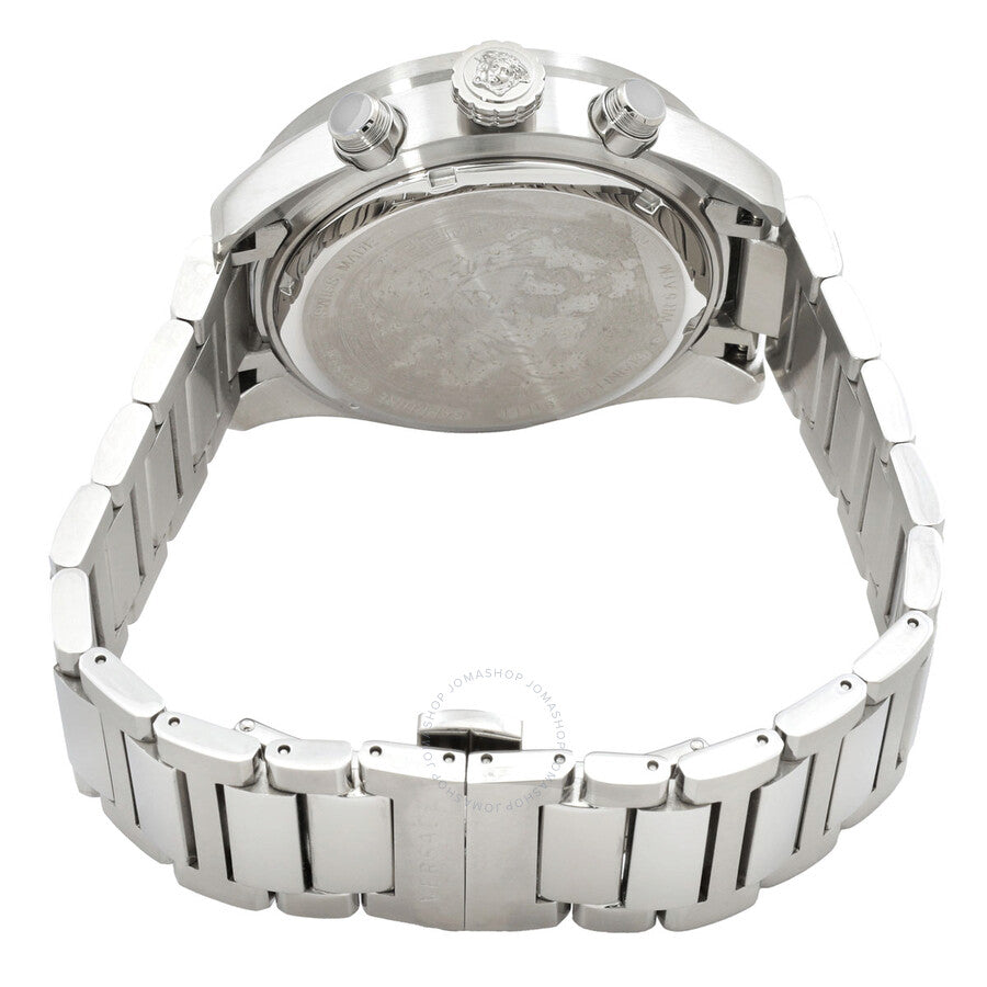 Versace Greca Dome Chronograph Quartz Blue Dial Men's Watch - VE6K00323