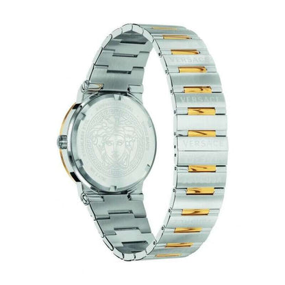 Versace Greca Silver Green Dial Men's Watch VEVI00420