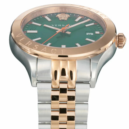 Versace Hellenium Quartz Green Dial Men's Watch VEVK01324