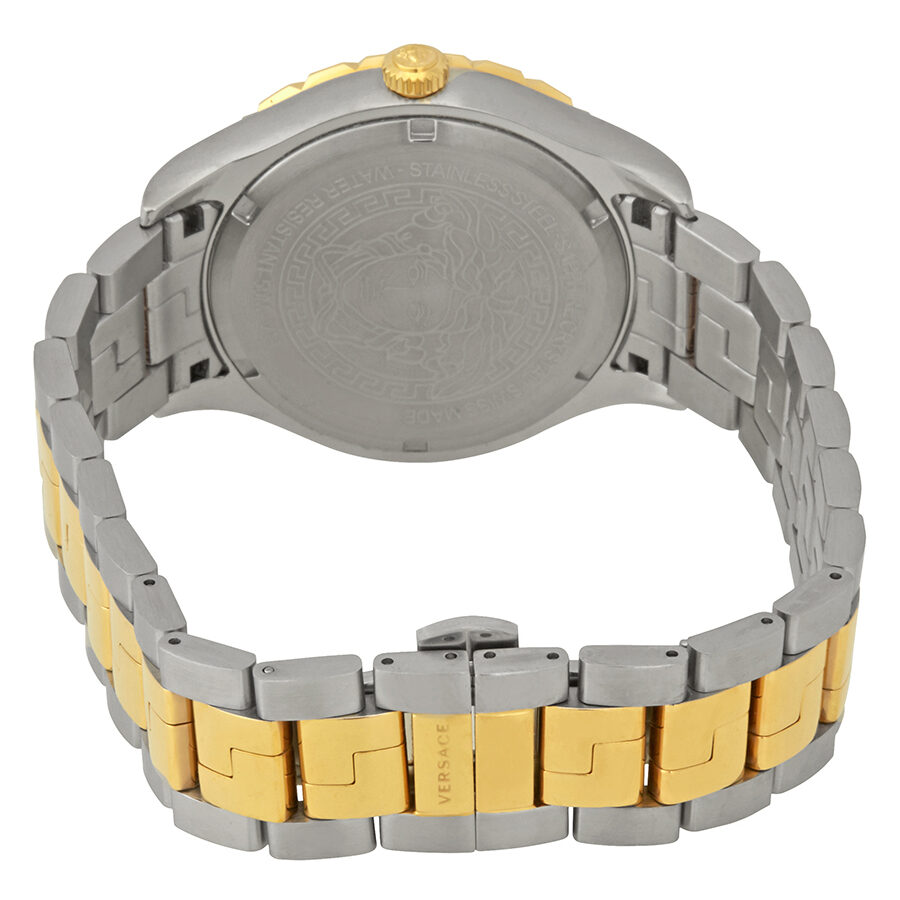 Versace Hellenyium Brown Dial Two-tone Men's Watch V11040015