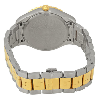 Versace Hellenyium Brown Dial Two-tone Swiss Movement Watch - V11040015