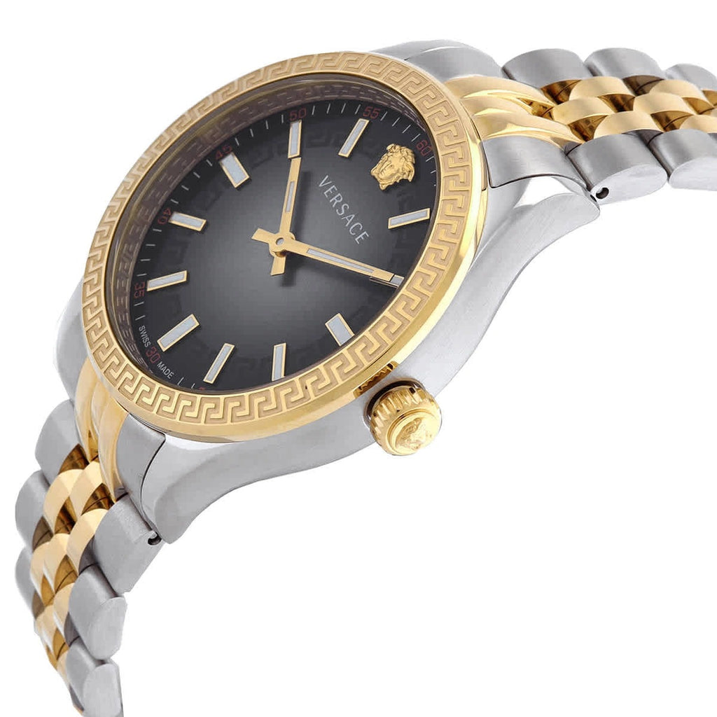 Versace Hellenyium Grey Dial Two Tone Steel Strap Women's Watch - VEHU00520