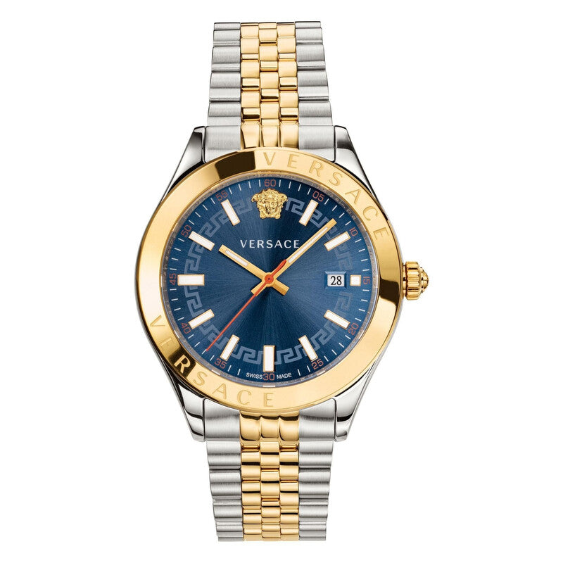 Versace Hellenyium Two-Tone Blue Dial Men's Watch - VEVK00520