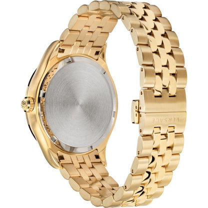 Versace Hellenyium Silver Dial All gold Swiss Movt Date Watch - VEVK00720