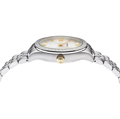 Versace Hellenyium Quartz White Dial Silver Steel Strap Women's Watch - VEHU00320