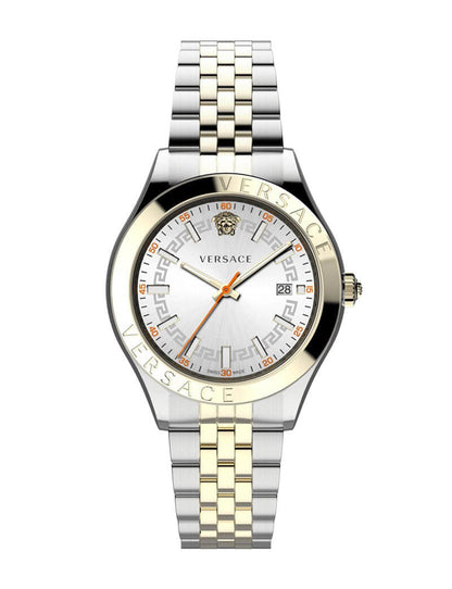 Versace Hellenyium Two-Tone Swiss Movement Date Watch - VEVK01121