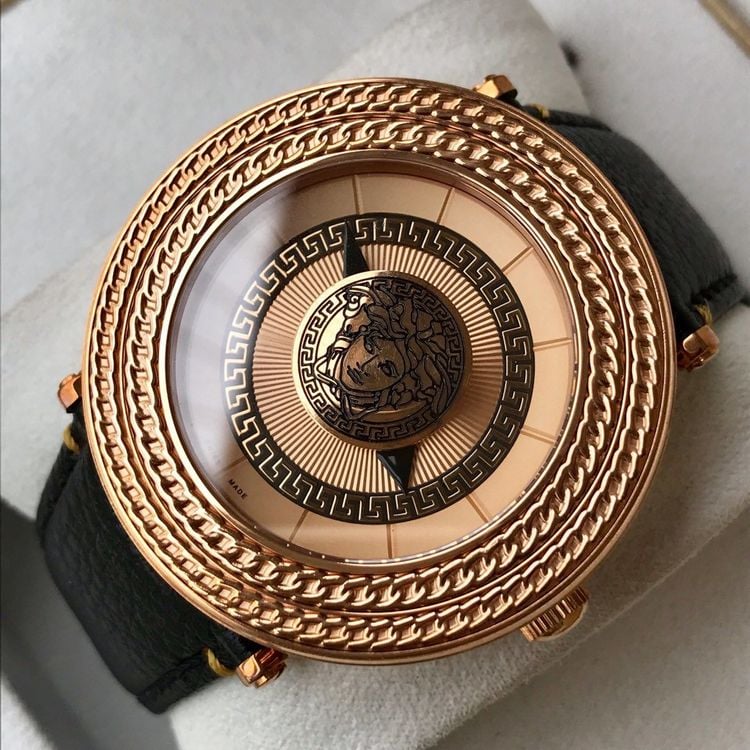 Versace V-Metal Icon Rose Gold Men's Watch VQL020015