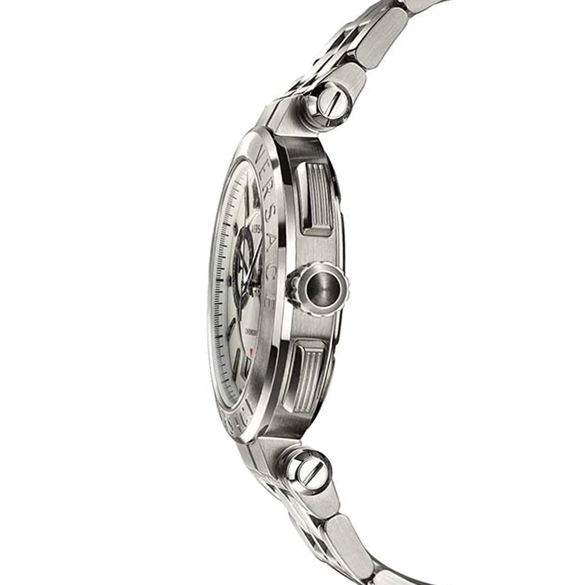 Versace V-Racer Chronograph Silver Men's Watch - VBR040017