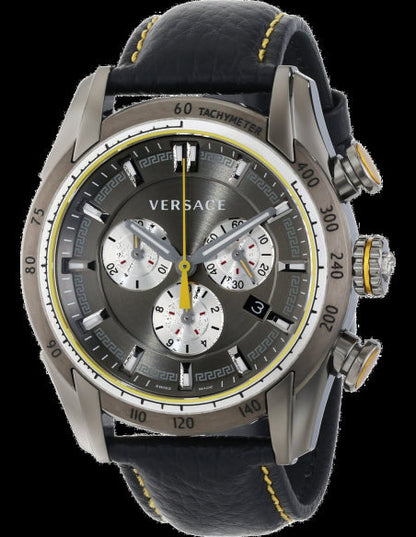 Versace V-Ray Chronograph Grey Dial Men's Watch VDB020014