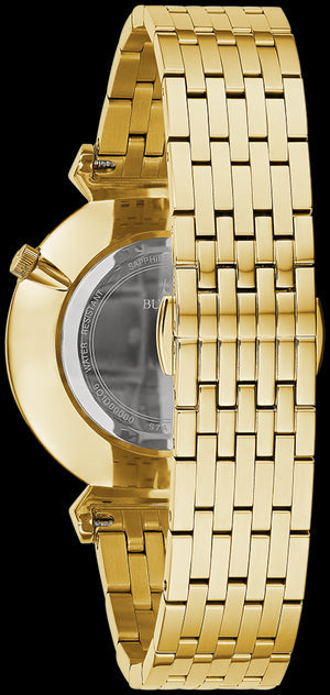 Versace V-Twist Black Dial Gold Mesh Bracelet Watch for Women - VELS00819