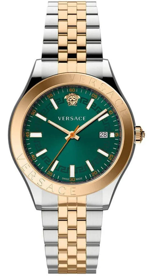 Versace Hellenium Quartz Green Dial Men's Watch VEVK01324