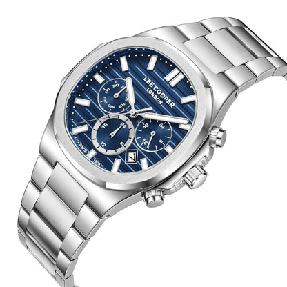 Lee Cooper Gauthier Multifuntion Blue Dial Silver Watch - LC08272.390